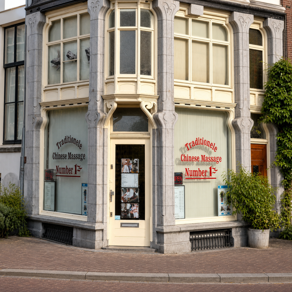 Massagesalon Massage Number 1 aan de Singel 240 in Amsterdam centrum